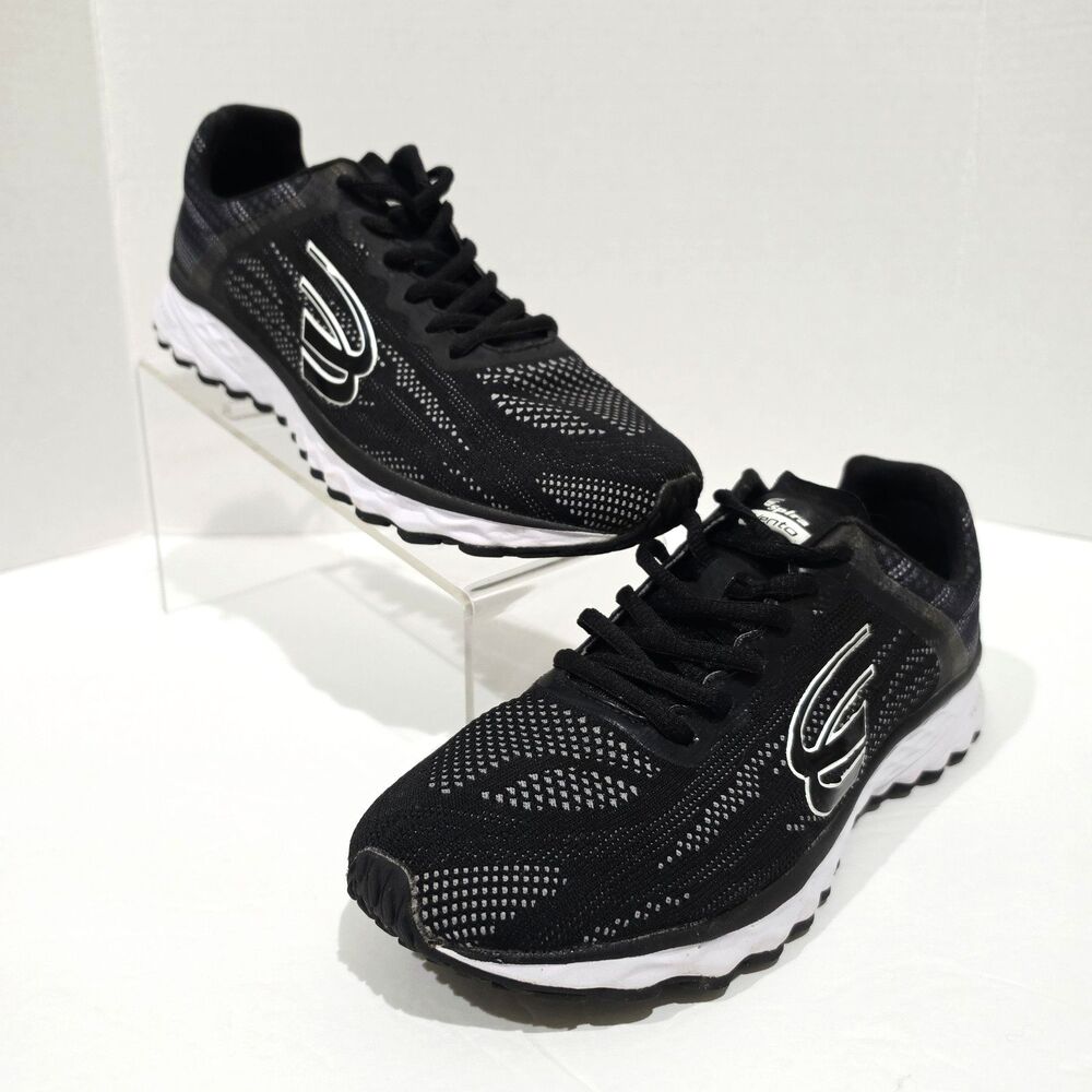 Spira Vento Athletic Running Shoes Women's Size 8 B Black White Style SRVT162